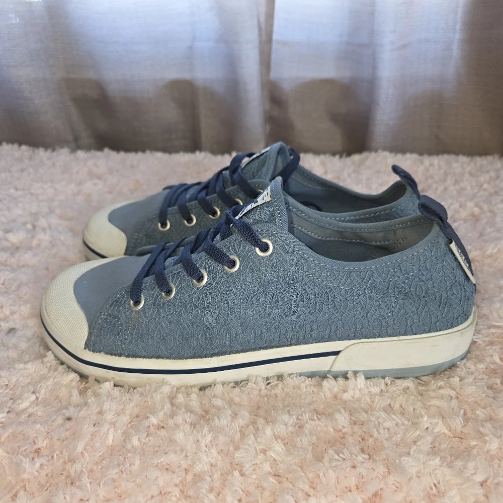 Keen Elsa Casual Blue Lace-Textured Sneakers 9.5 - Picture 5 of 12